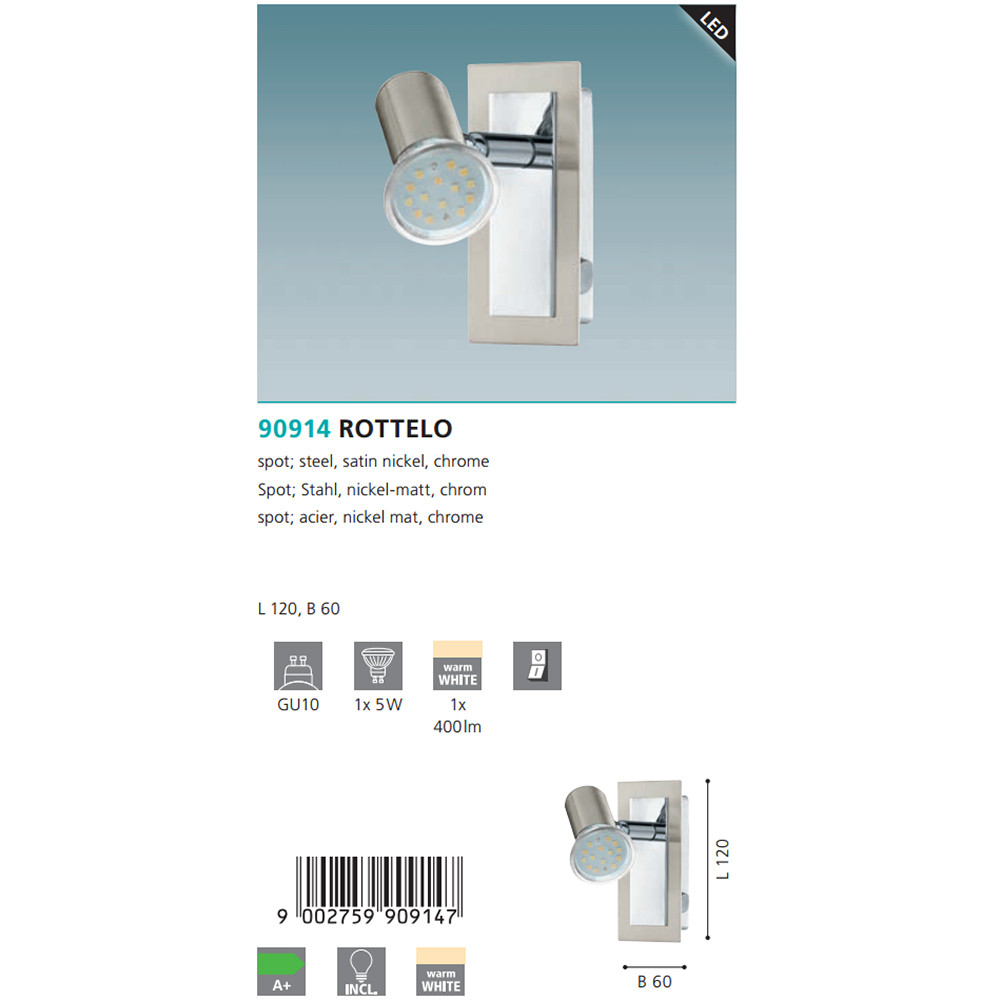 Спот ROTTELO (90914), EGLO - Зображення 90914--.jpg