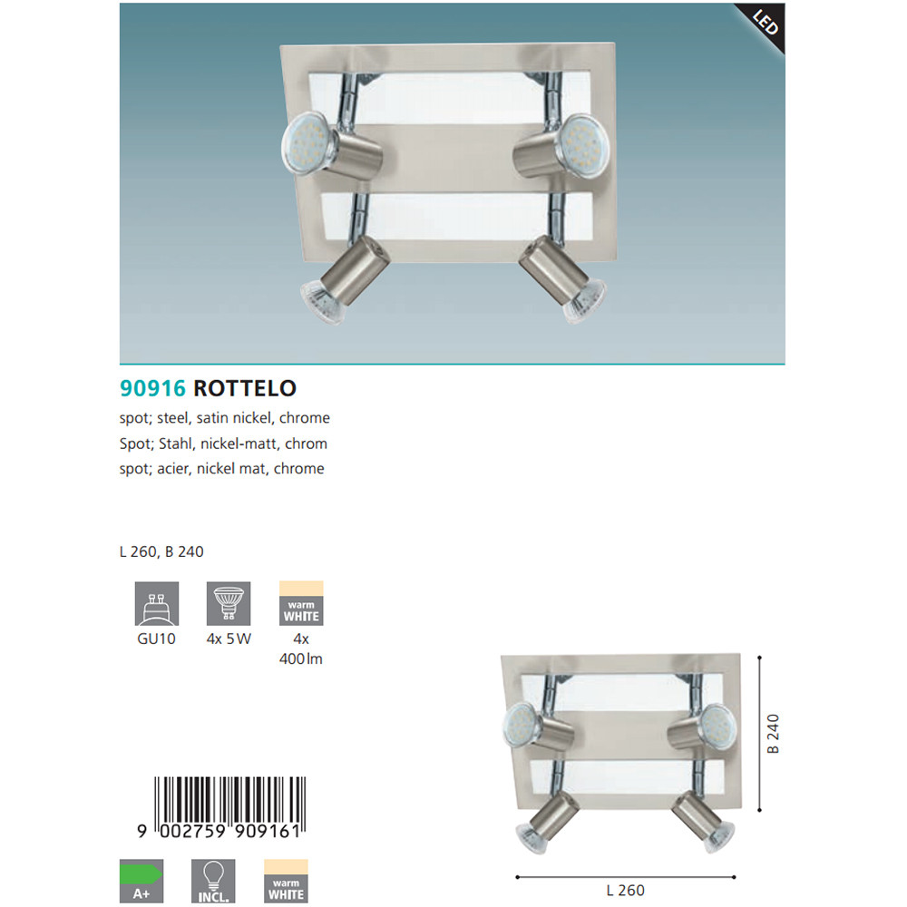 Спот ROTELLO (90916), EGLO - Зображення 90916-.jpg