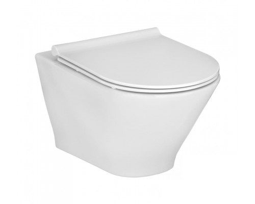 Унітаз підвісний Legacy Rimless з кришкою soft-close A34H0NL000 Roca - Зображення