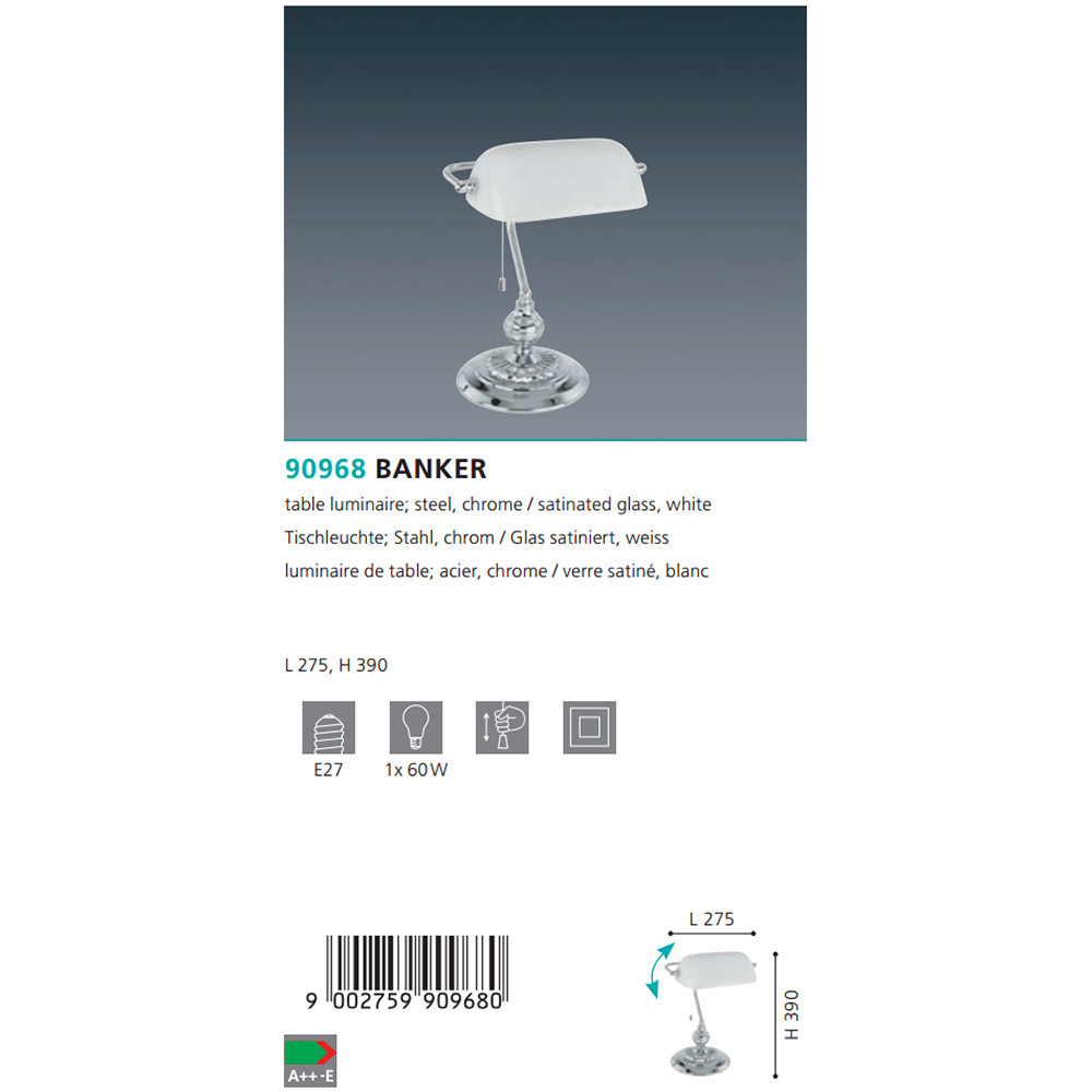 Настільна лампа BANKER (90968), EGLO - Зображення 90968--.jpg