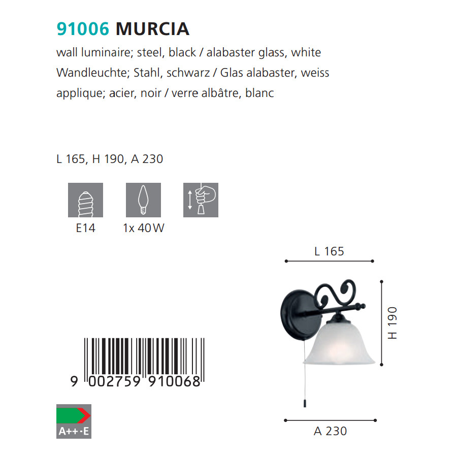 Бра MURCIA (91006), EGLO - Зображення 91006--.jpg