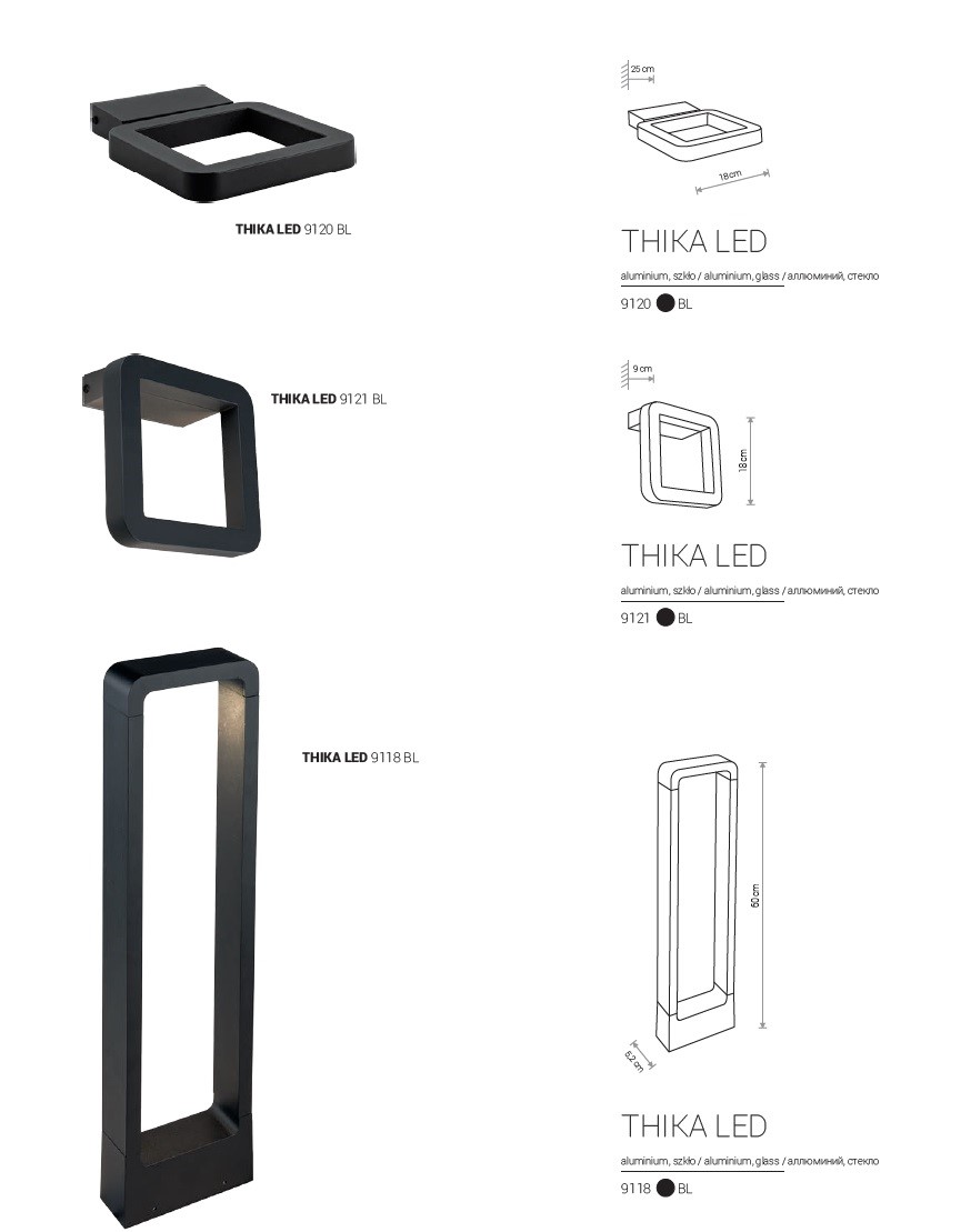 Світильник вуличний  THIKA LED B (9120), Nowodvorski - Зображення 9120-.jpg