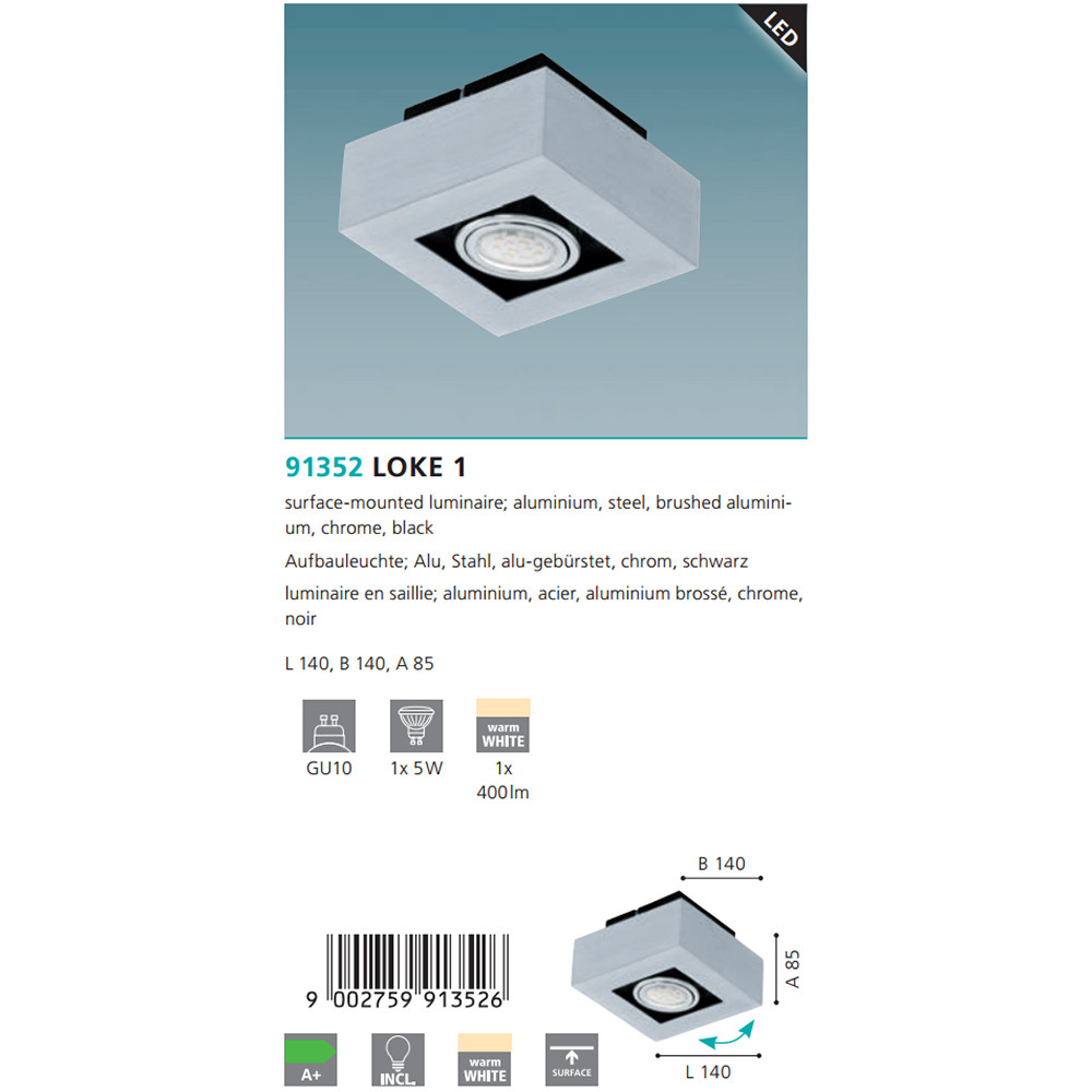 Точковий світильник LOKE 1 (91352), EGLO - Зображення 91352--.jpg