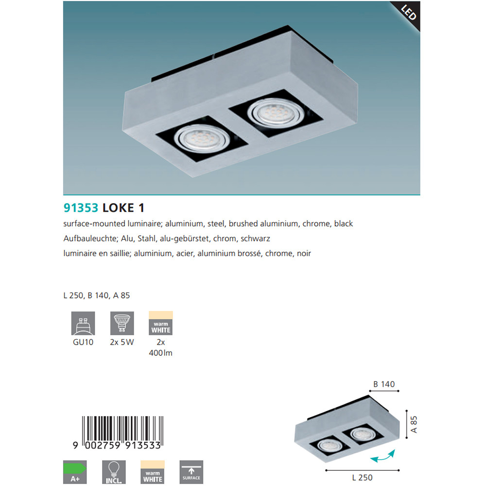 Точковий світильник LOKE 1 (91353), EGLO - Зображення 91353--.jpg