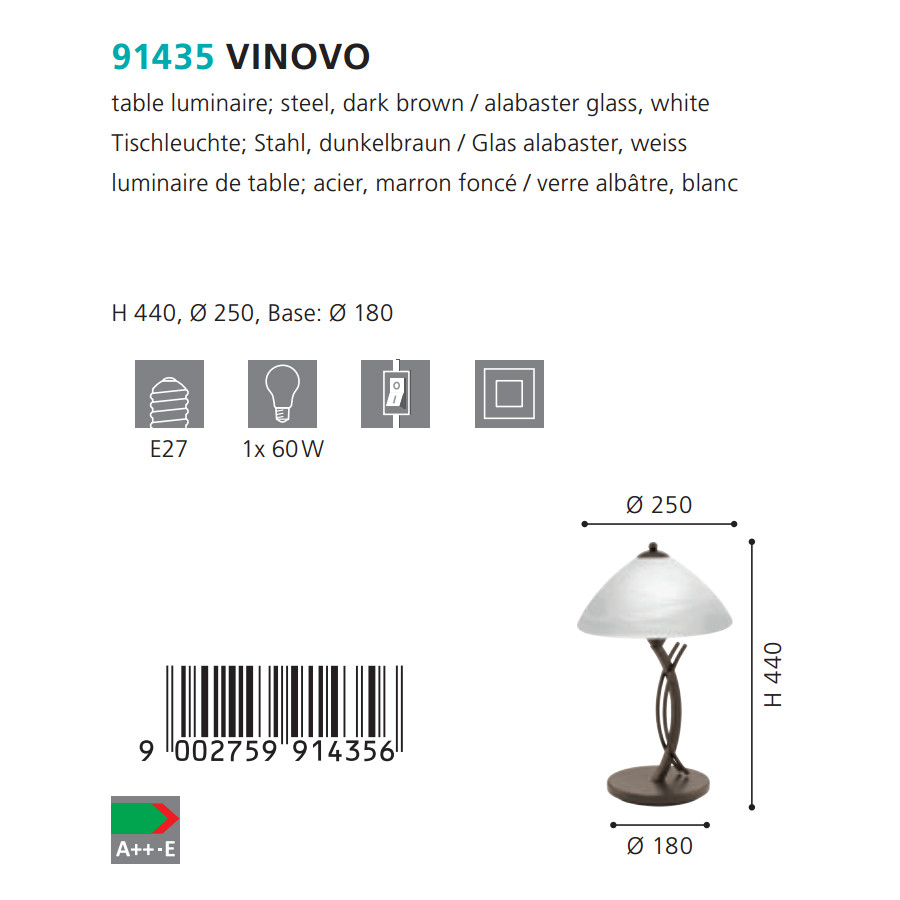 Настільна лампа VINOVO (91435), EGLO - Зображення 91435--.jpg