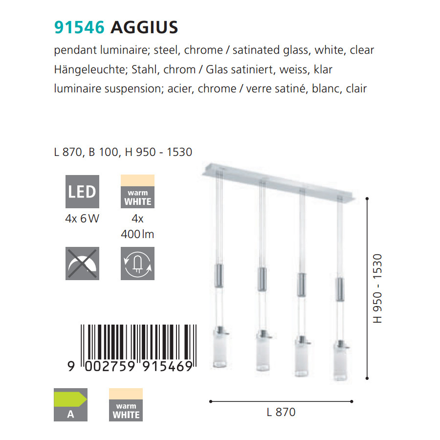 Люстра AGGIUS LED (91546), EGLO - Зображення 91546--.jpg