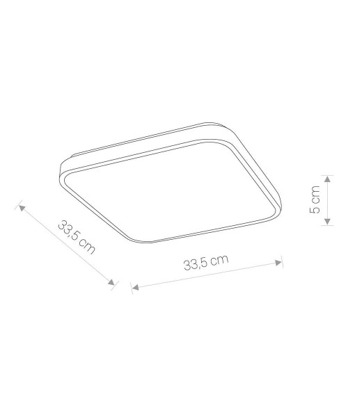 Світильник AGNES SQUARE LED WHITE 16W (9166), Nowodvorski - Зображення 9166-.jpg