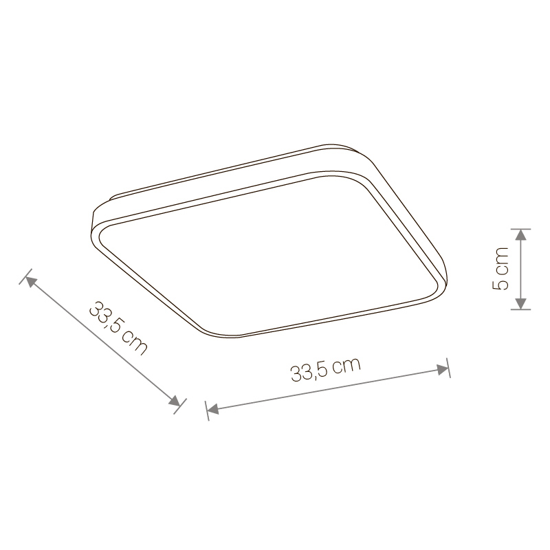 Світильник AGNES SQUARE LED BLACK 16W (9167), Nowodvorski - Зображення 9167--.jpg