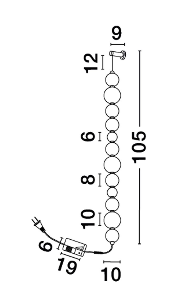 Бра PERLA (9186920), Nova Luce - Зображення 9186920-.jpg
