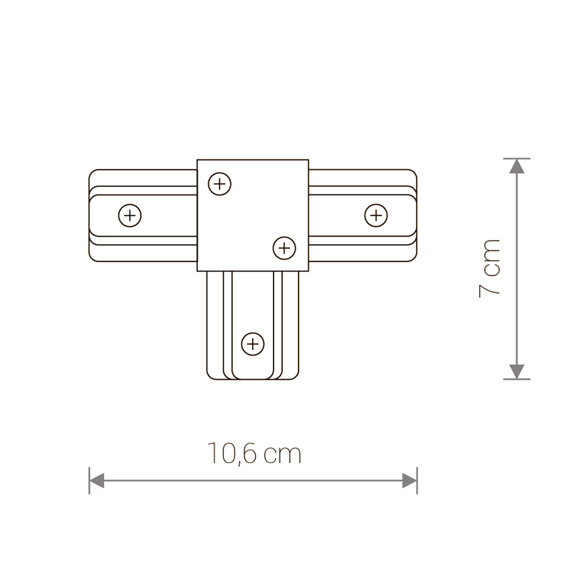 Конектор PROFILE T-CONNECTOR WHITE (9187), Nowodvorski - Зображення 9187--.jpg