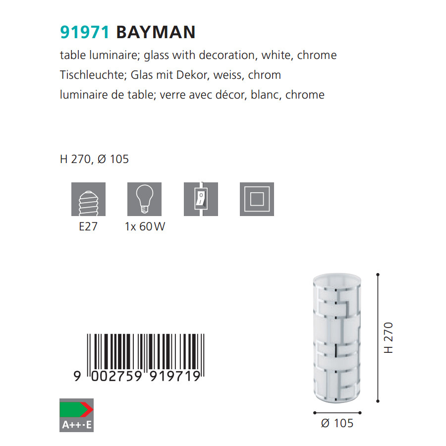 Настільна лампа BAYMAN (91971), EGLO - Зображення 91971--.jpg