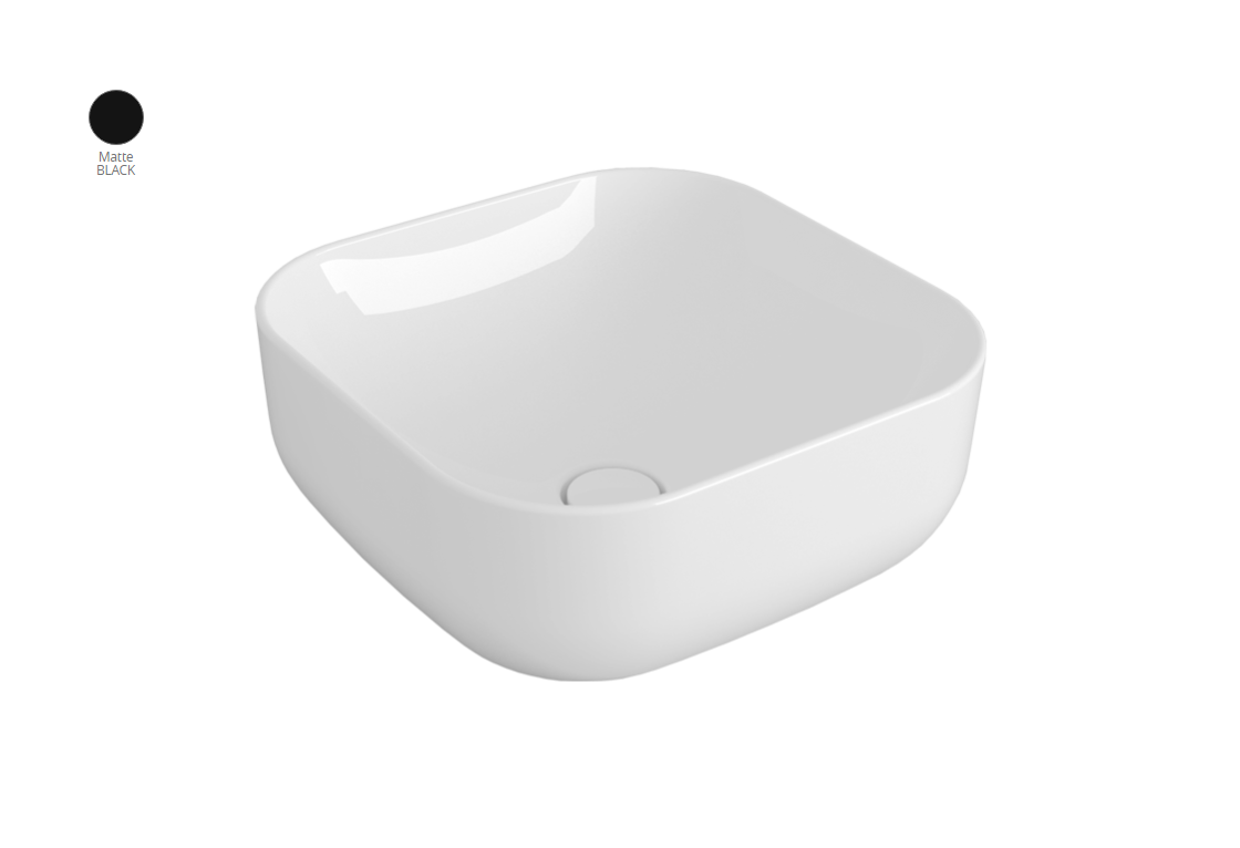 Умивальник BA 03 Balloon BA03NM Black matt SIMAS - Зображення