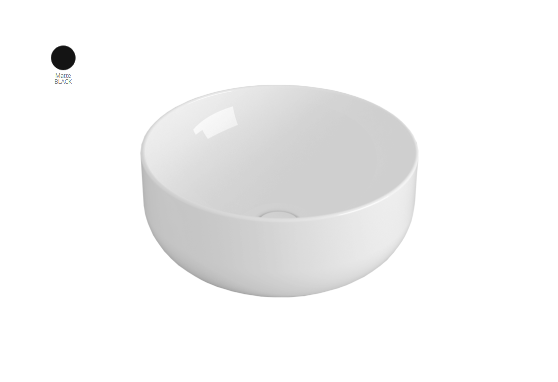 Умивальник BA 01 Balloon BA01NM Black matt SIMAS - Зображення