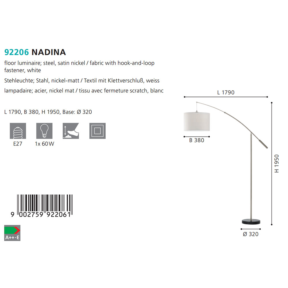 Торшер NADINA (92206), EGLO - Зображення 92206--.jpg