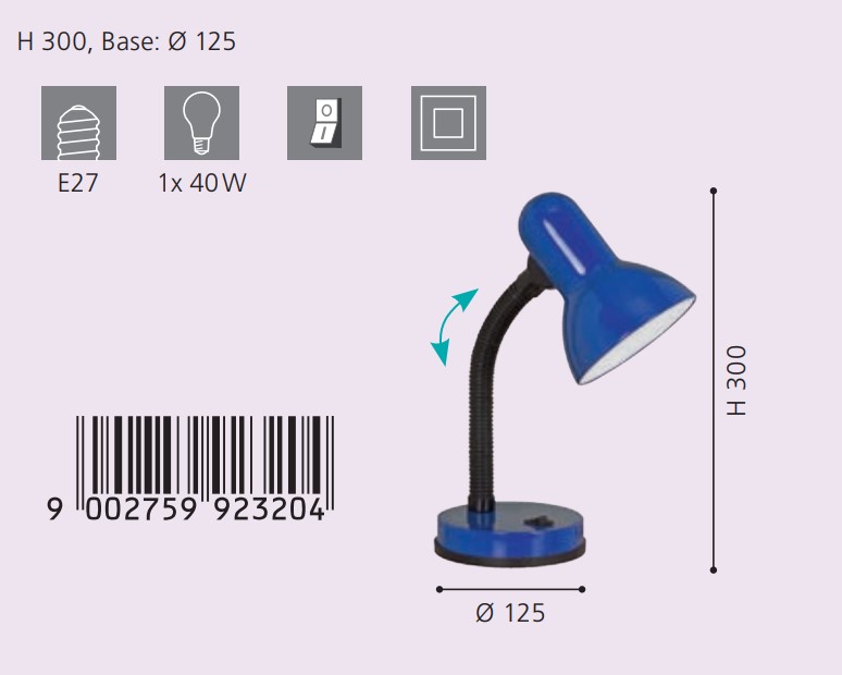 Настільна лампа BASIC (9232), EGLO - Зображення 9232--.jpg