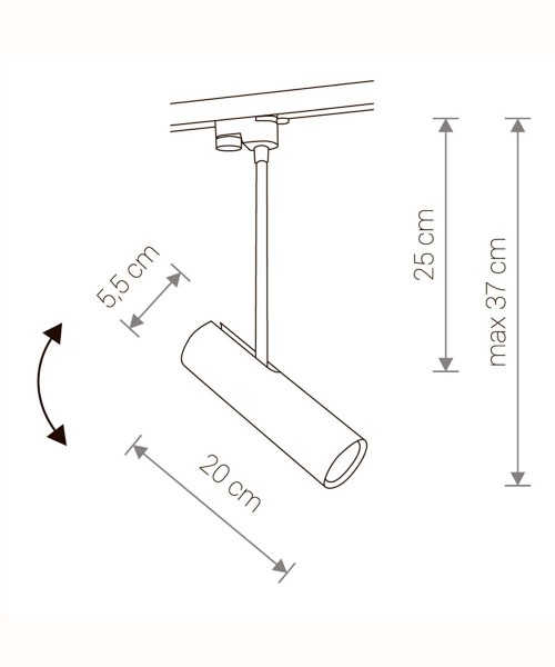 Трековий світильник PROFILE EYE SUPER WHITE C (9245), Nowodvorski - Зображення 9245--.jpg