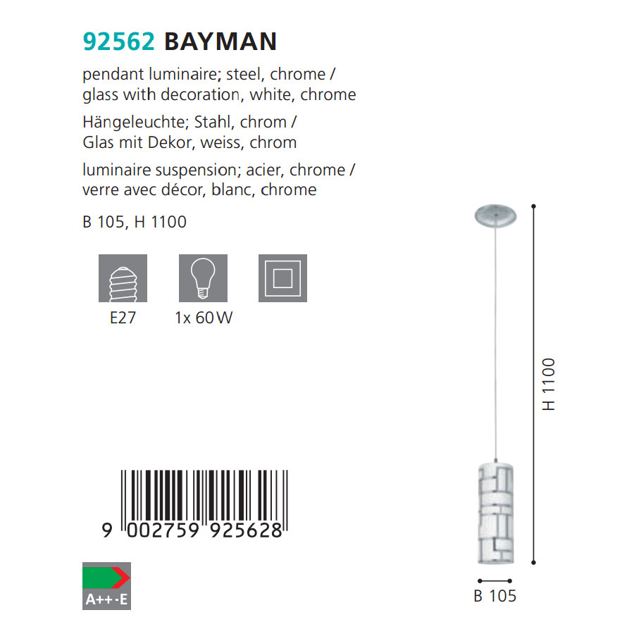 Люстра BAYMAN (92562), EGLO - Зображення 92562--.jpg