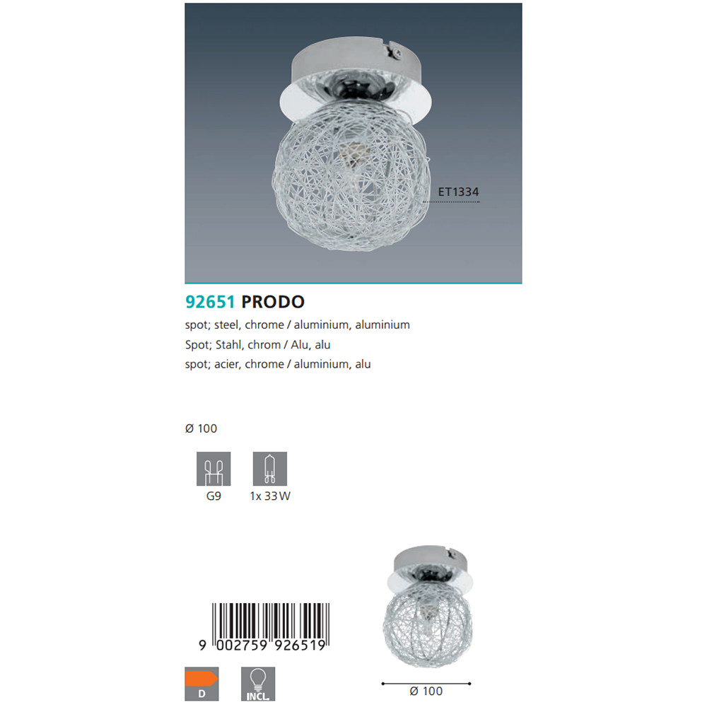 Світильник PRODO (92651), EGLO - Зображення 92651--.jpg