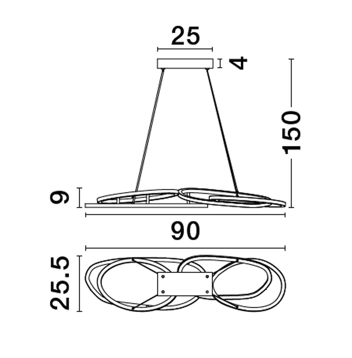 Люстра NUDOS (9289085), Nova Luce - Зображення 9289085-.jpg