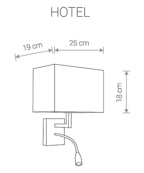 Бра HOTEL LED GRAY (9302), Nowodvorski - Зображення 9302-.jpg