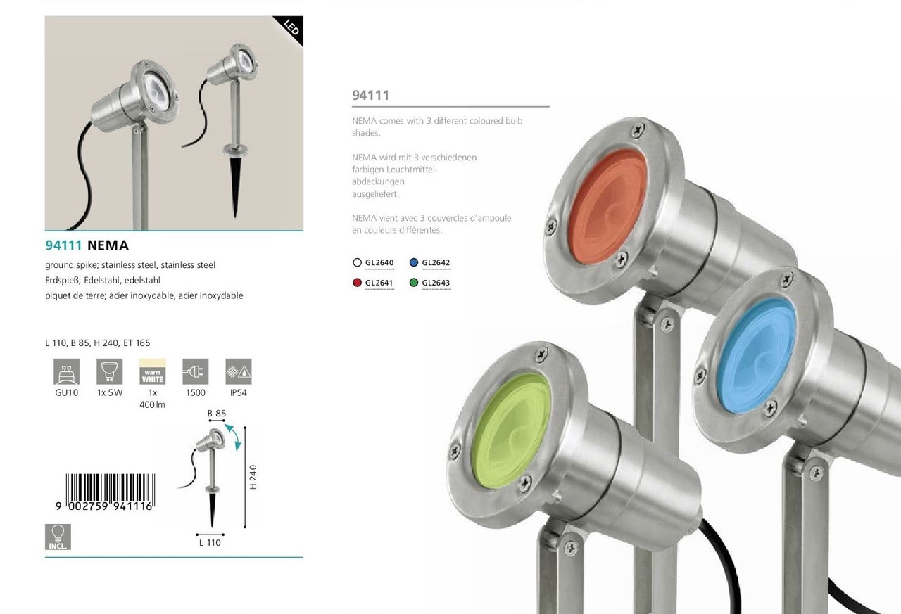 Світильник вуличний NEMA (94111), EGLO - Зображення 94111_-.jpg