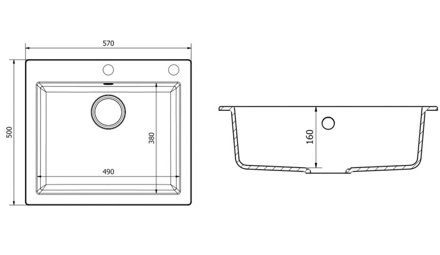 Кухонна мийка Mojito 60 11A.MO060.910.1021A Black 10 Axis Group - Зображення 9428452-88aa4.jpg