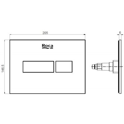 Кнопка зливу Duplo Nova White A890220200 Roca - Зображення 94512430-8086f.jpg