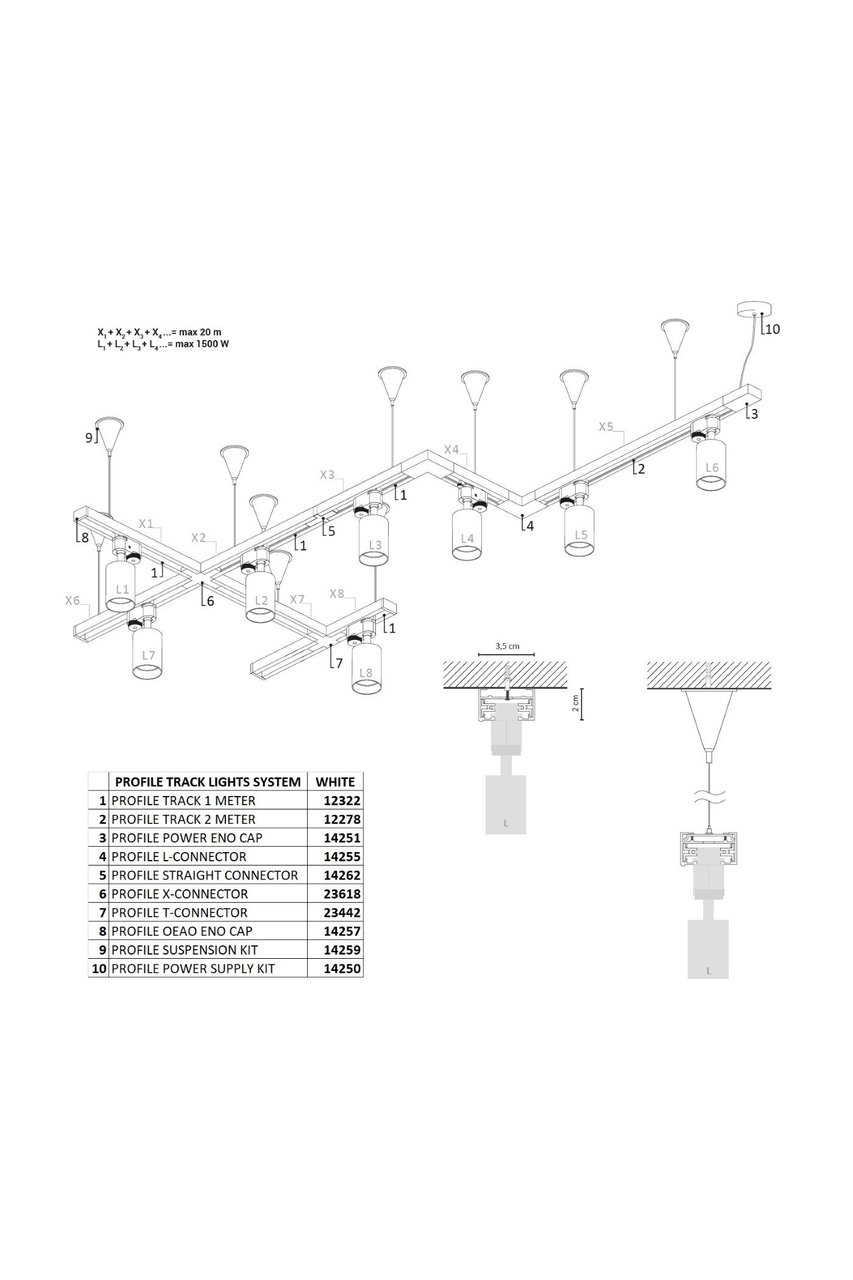 Ввід живлення PROFILE POWER END CAP WHITE (9462), Nowodvorski - Зображення 9462--.jpg