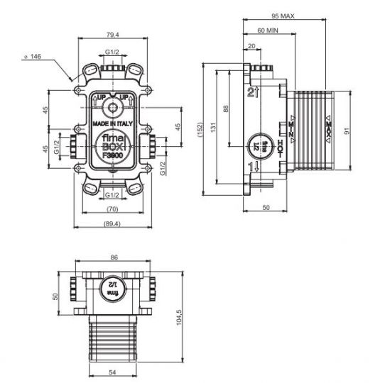 Вбудована частина змішувача F3800 Fima - Зображення 95026564-abd9a.jpg