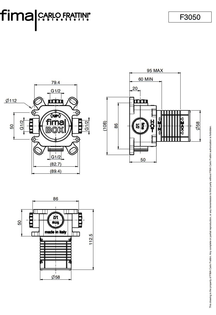 Вбудована частина змішувача F3050 Fima - Зображення 95026566-69151.jpg