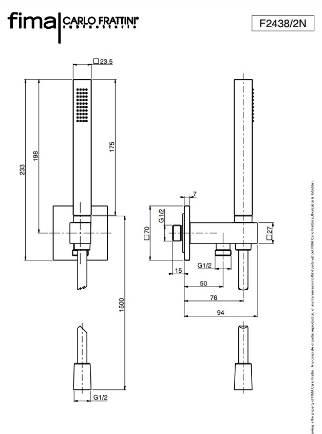 Душевой набор Wellness F2438-2NCR Fima - Зображення 95026573-7c70c.jpg