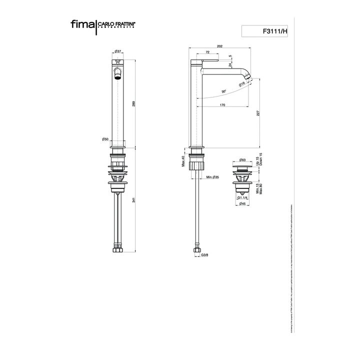 Змішувач для умивальника Snap F3111-HCR Fima - Зображення 95069827-d8ca2.jpg