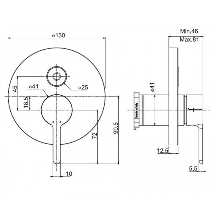 Змішувач для душу Snap F3119E2CR Fima - Зображення 95073790-e8340.jpg