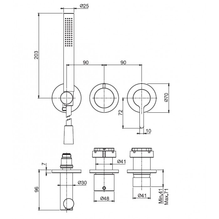 Змішувач для душу Snap F3129WX8CR Fima - Зображення 95076139-ba415.jpg