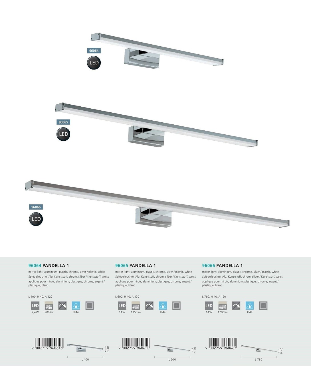 Бра PANDELLA 1 LED (96064), EGLO - Зображення 96064-.jpg