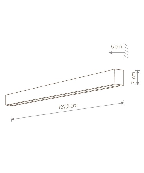 Бра STRAIGHT WALL LED SILVER L (9615), Nowodvorski - Зображення 9615-.jpg