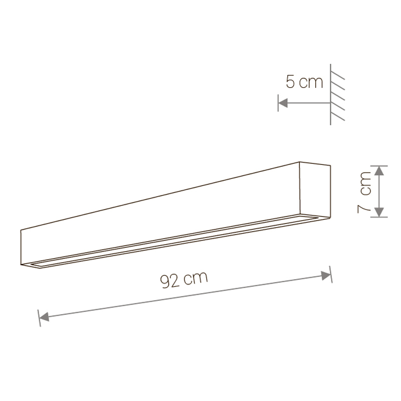Бра STRAIGHT WALL LED GRAPHITE M (9617), Nowodvorski - Зображення 9617--.jpg