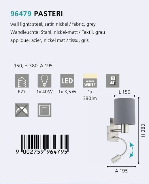 Бра PASTERI (96479), EGLO - Зображення 96479-.jpg