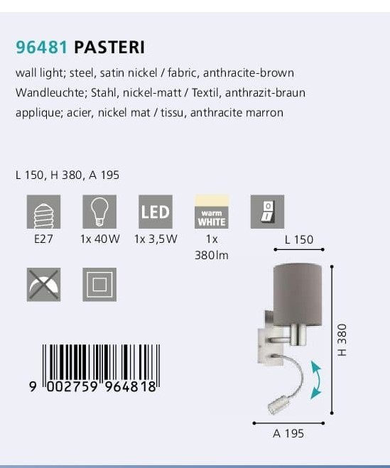 Бра PASTERI (96481), EGLO - Зображення 96481-.jpg