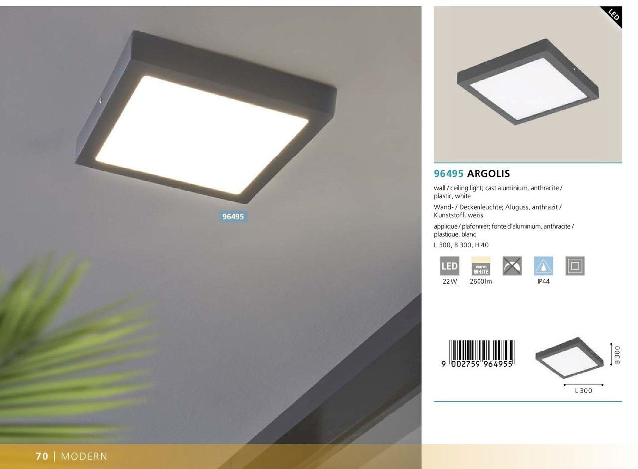 Світильник вуличний ARGOLIS LED (96495), EGLO - Зображення 96495--.jpg