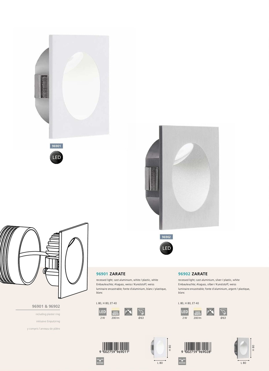 Точковий світильник  ZARATE (96901), EGLO - Зображення 96901--.jpg