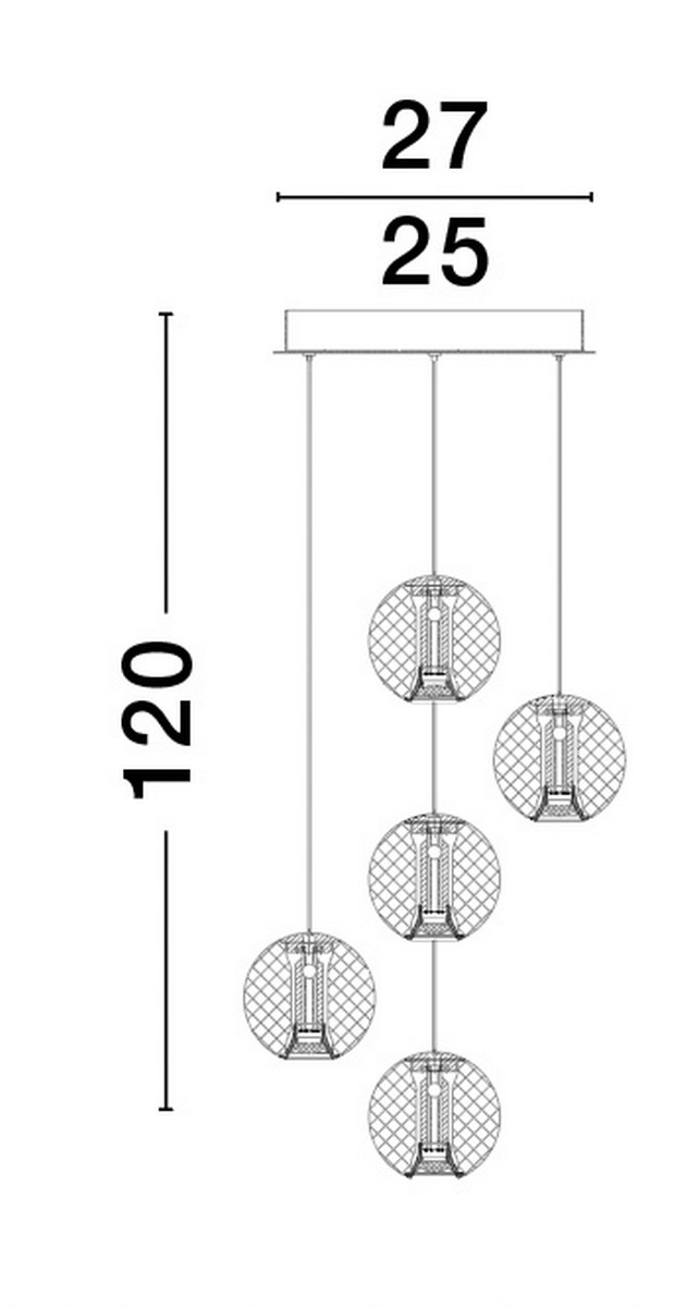 Люстра BRILLANTE (9695209), Nova Luce - Зображення 9695209-.jpg