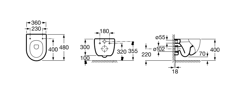 Унітаз підвісний Meridian з кришкою soft-close (А34H248000), Roca - Зображення 96f8f-n-kompakto-unitaz-pidvisn.-krish.-v-p-a34h248000-v.png