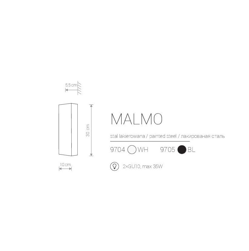 Бра MALMO BLACK (9705), Nowodvorski - Зображення 9705-.jpg