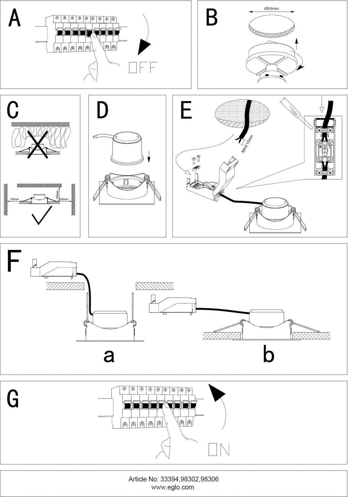 Точковий світильник SALICETO (98306),EGLO - Зображення 9830600-.jpg
