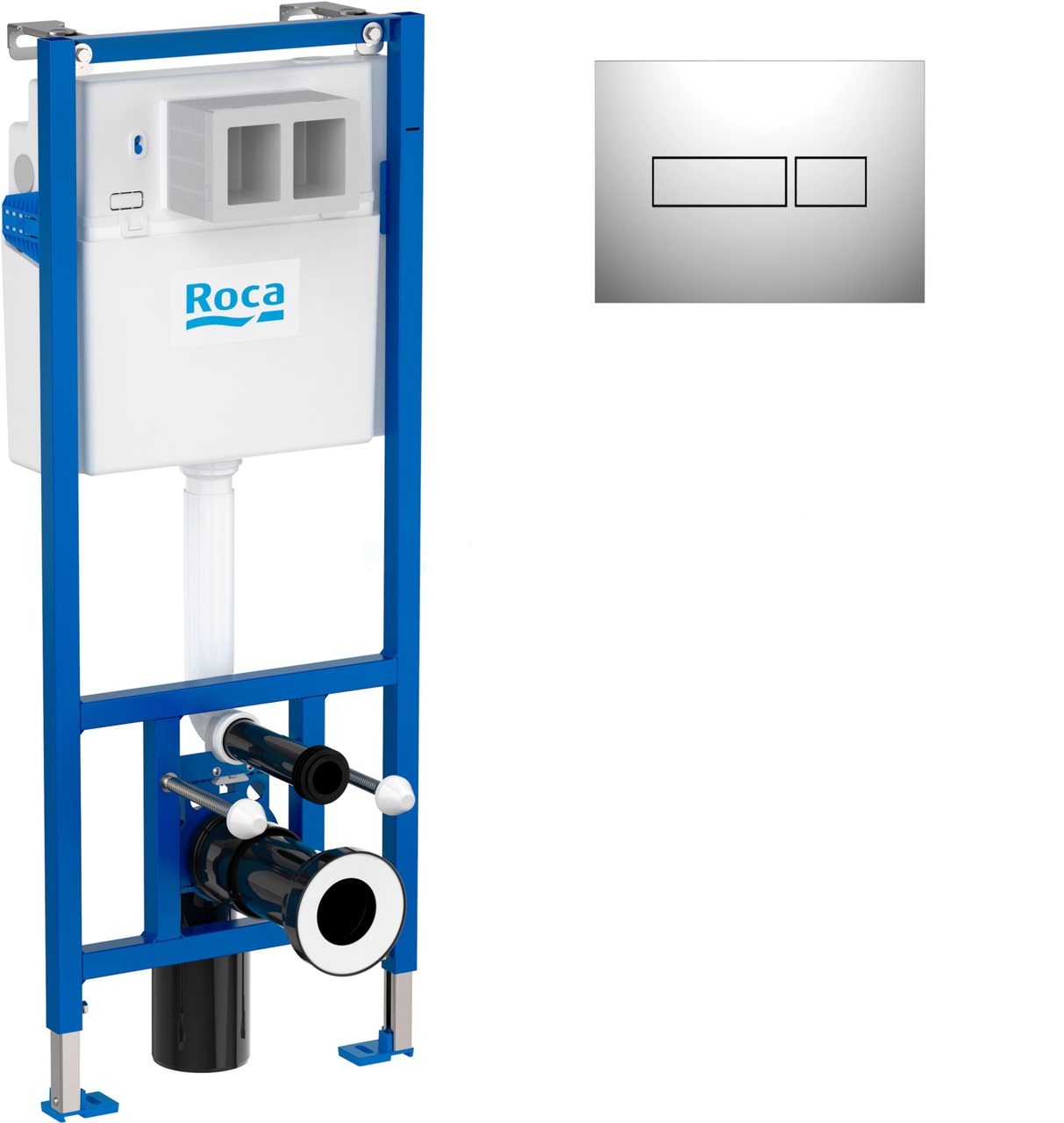 Інсталяція для унітаза Duplo Nova з кнопкою Duplo Nova Ghrome Roca - Зображення