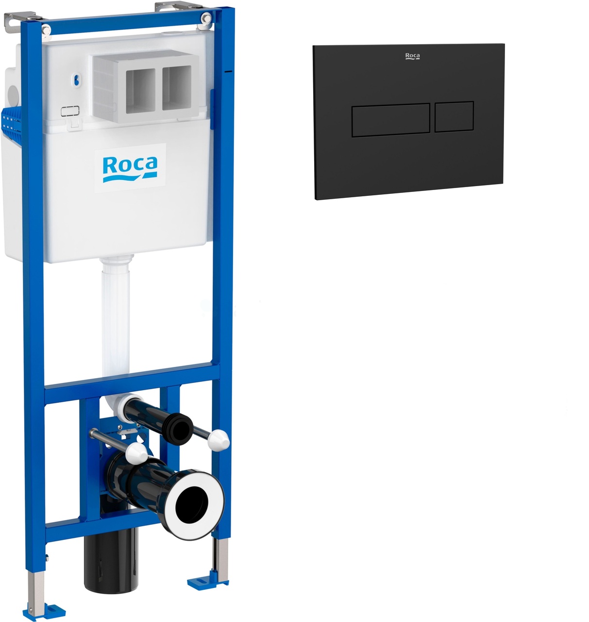 Інсталяція для унітаза Duplo Nova з кнопкою Duplo Nova Black matt Roca - Зображення