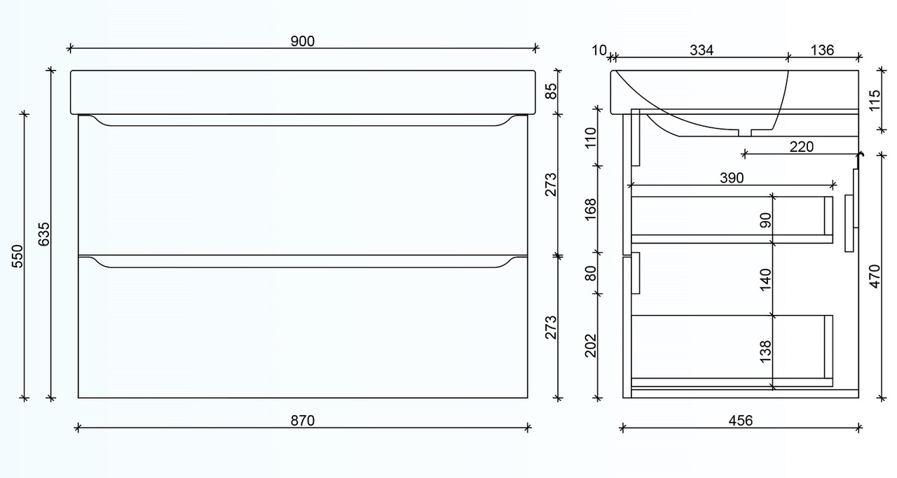 Шафка з умивальником 90 Smile Square White matt SM-90 ПБ+500.251.01.1 Air-Line - Зображення 99053541-d8881.jpg