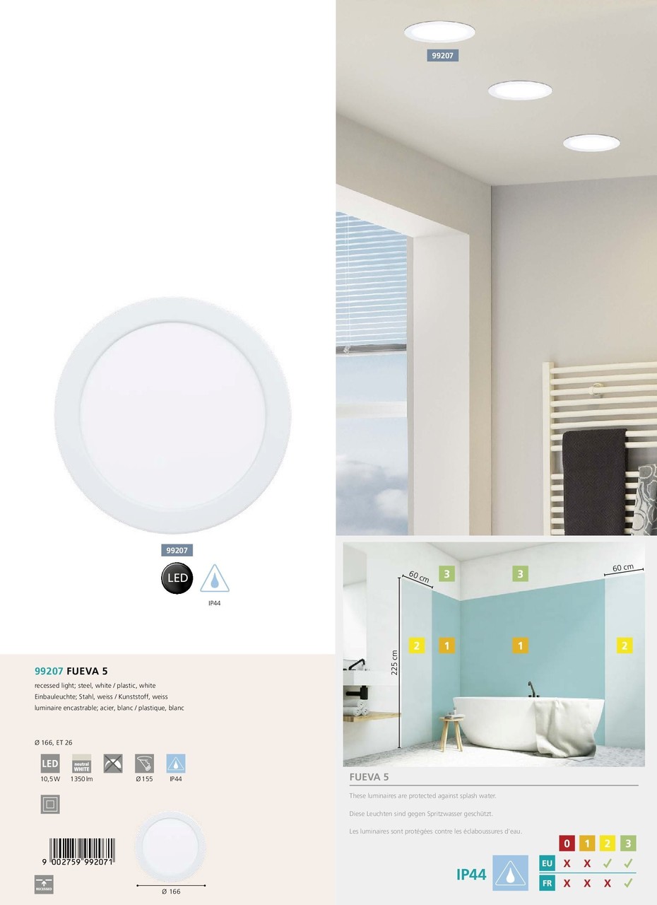 Точковий світильник FUEVA 5 4000K (99207), EGLO - Зображення 99207-.jpg