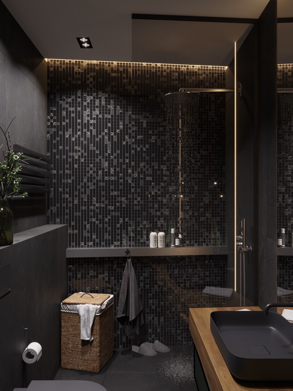 Мозаїка GM 8002 C3 Imperial S4-Ceramik Black-Black 300x300x8 Котто Кераміка - Зображення 9bd05-img_5800.jpeg